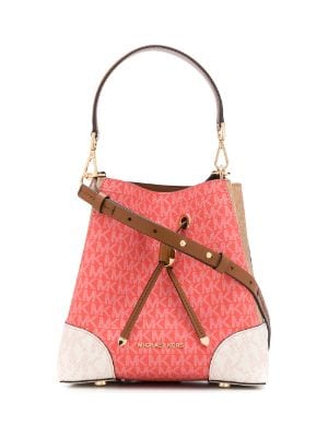 michael kors pink bucket bag