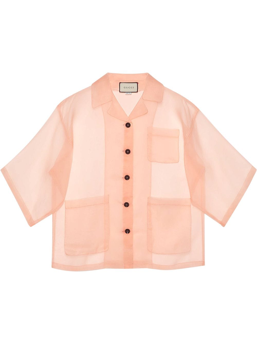 gucci sheer blouse