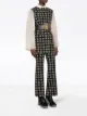 Image 2 of Gucci square G print faille flare trousers