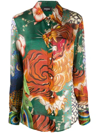 Dsquared2 tiger-print Shirt - Farfetch