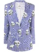 Image 1 of Fornasetti Pre-Owned 2000s striped face print blazer