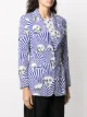 Fornasetti Pre-Owned 2000s striped face print blazer