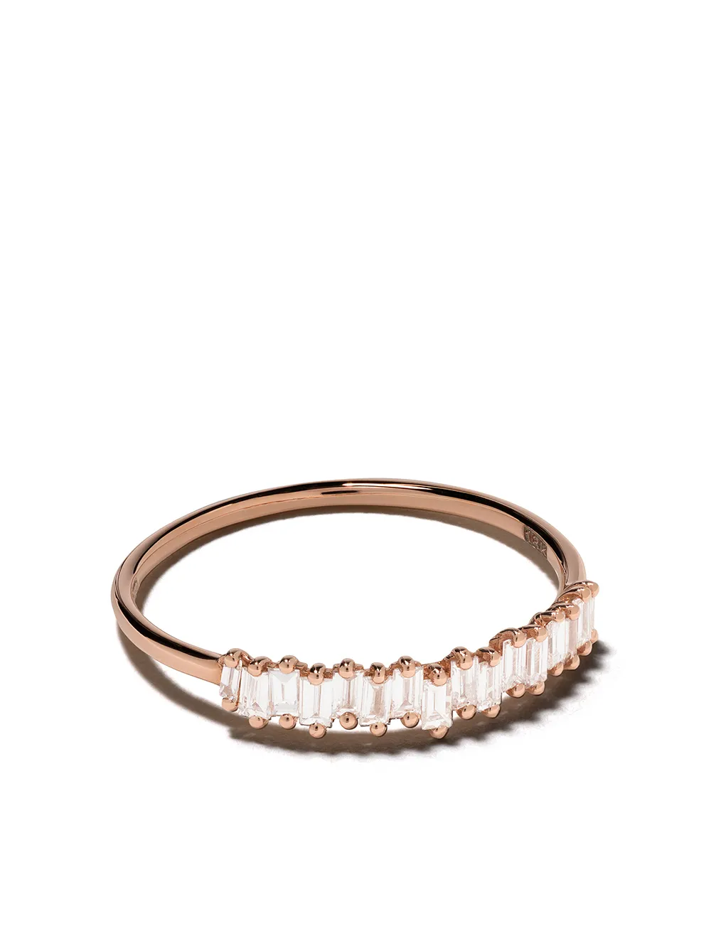 bague Fireworks Classic Stacker en or rose 18ct ornée de diamant