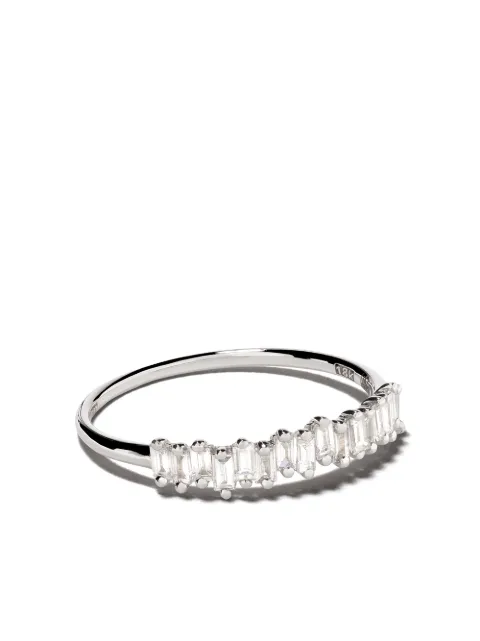 Suzanne Kalan 18kt white gold Fireworks Classic Stacker diamond ring