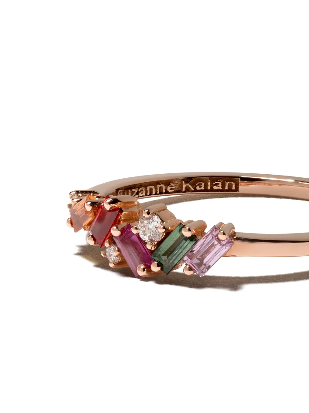  Suzanne Kalan 18kt 'rainbow Fireworks' Rotgoldring Mit Edelsteinen   Rosa 