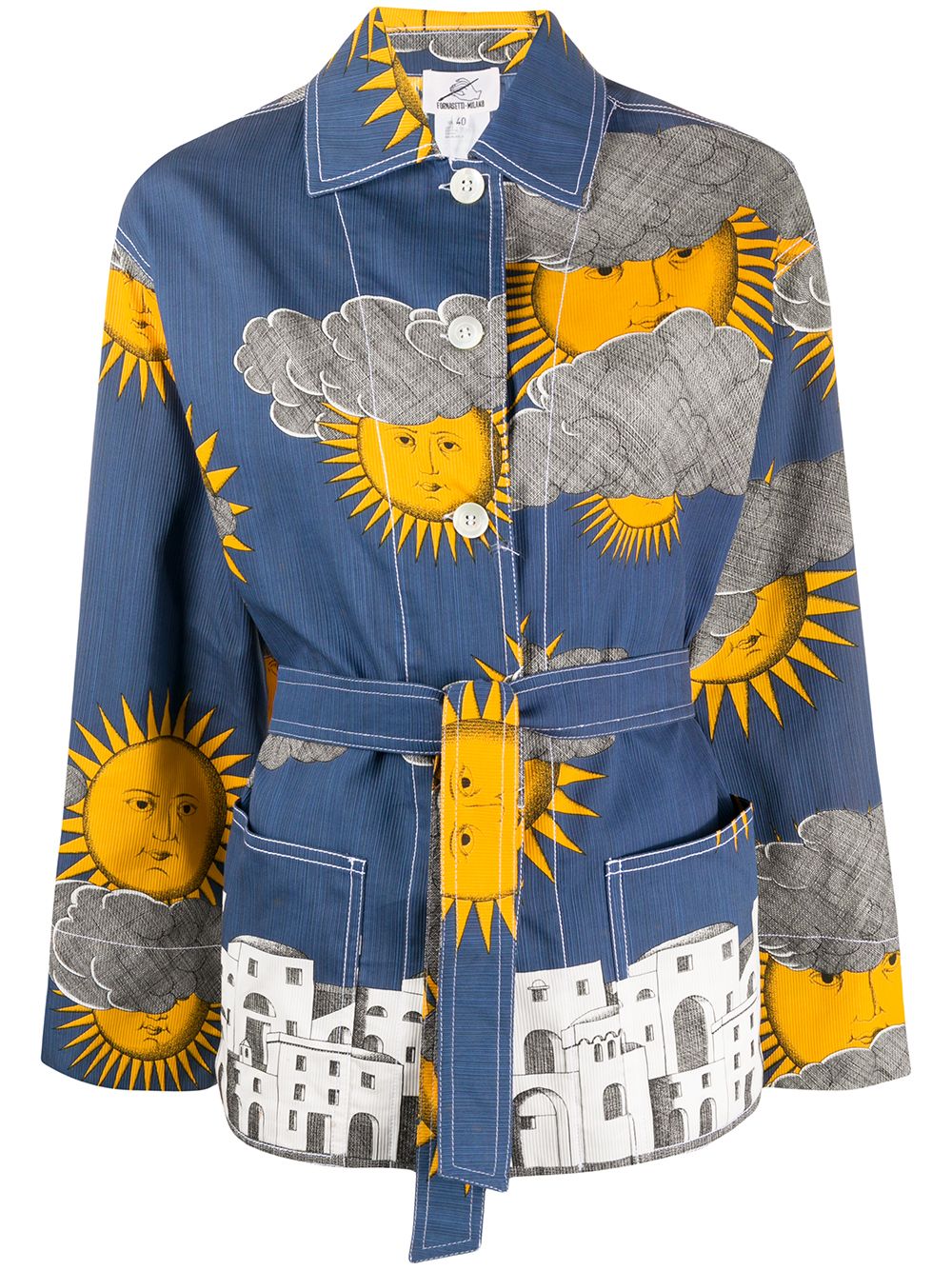 фото Fornasetti pre-owned 2000s weather print jacket