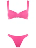 Brigitte high cut leg bikini set - Pink