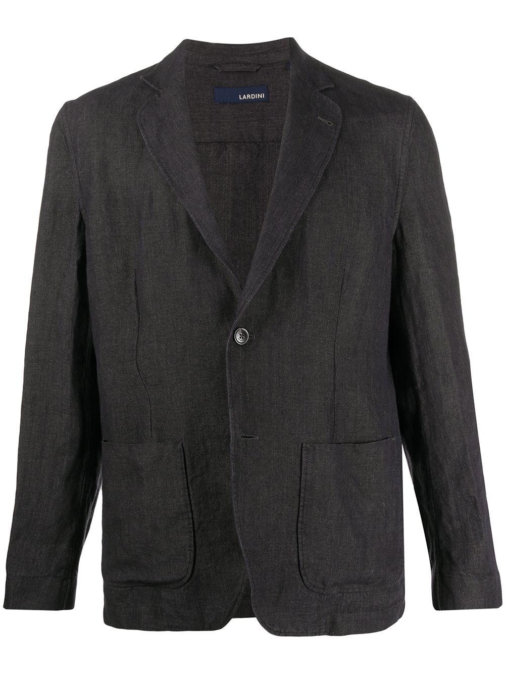 Lardini Fitted Single Breasted Blazer In Black