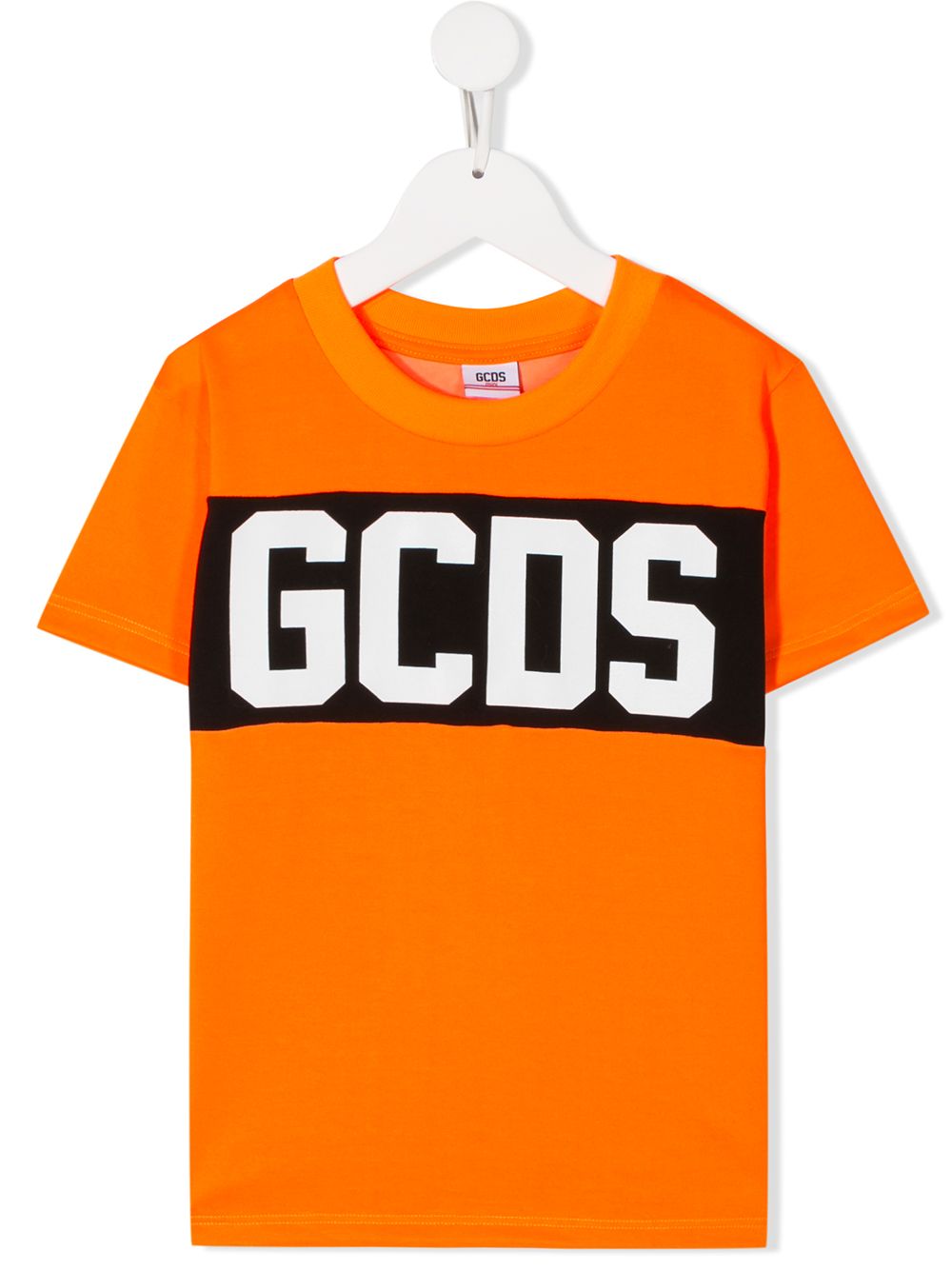 фото Gcds kids band logo print t-shirt