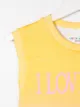 Alberta Ferretti Kids تيشيرت بدون أكمام بطبعة I Love You
