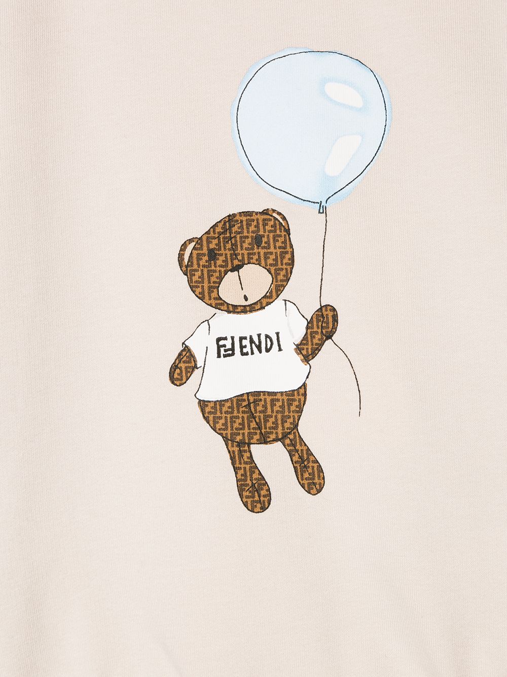 фото Fendi kids fendi bear print sweatshirt