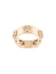 Image 1 of Tory Burch Milgrain logo-plaque ring