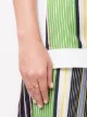 Image 2 of Tory Burch Milgrain logo-plaque ring