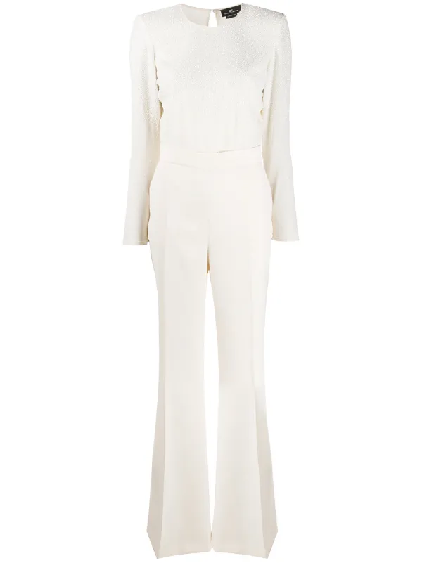 Tuta bianca elisabetta franchi clearance