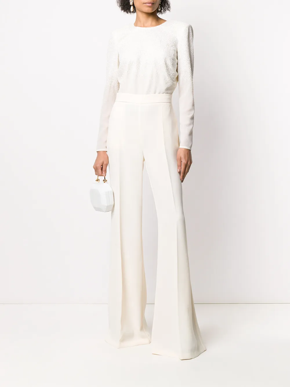 elisabetta franchi white jumpsuit