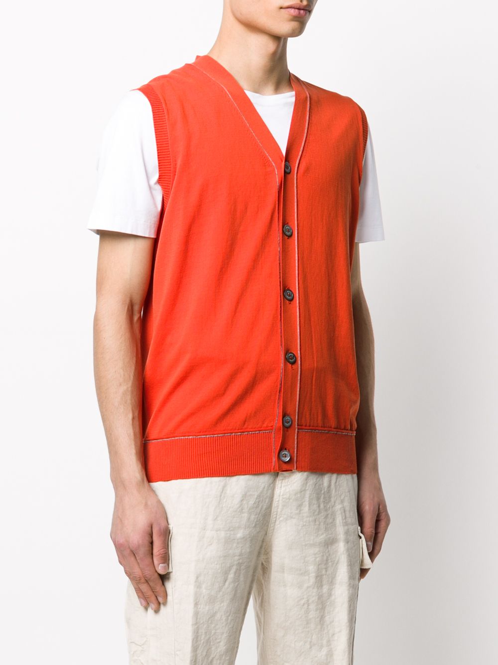 фото Eleventy v-neck sleeveless cardigan