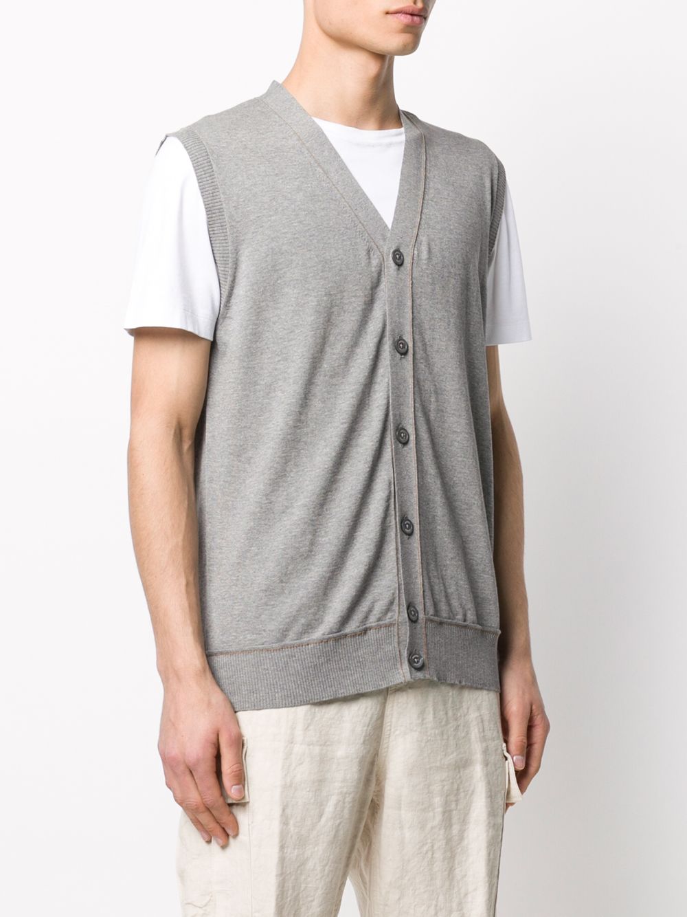 фото Eleventy v-neck sleeveless cardigan