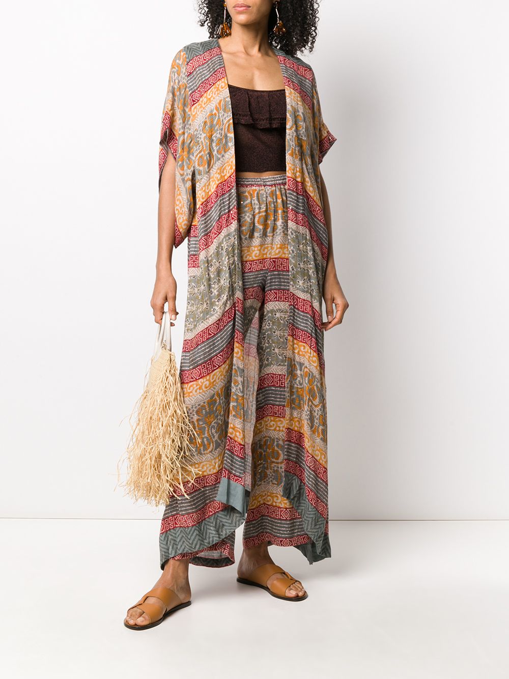 фото Mes demoiselles katha tribal-print kimono