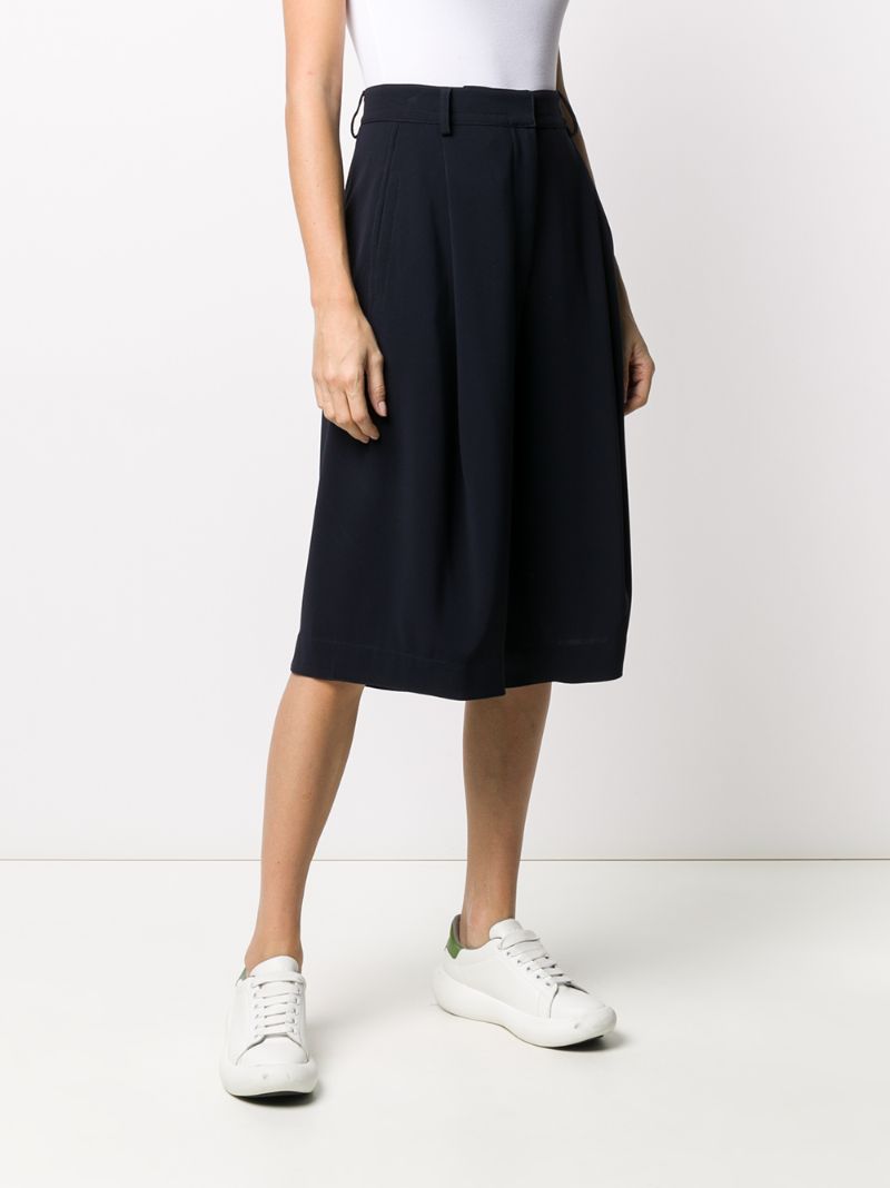 Shop Brag-wette High-waisted Cropped Trousers In Blue