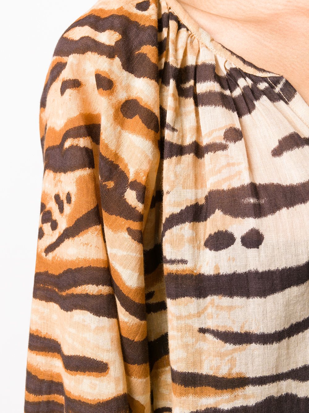 фото Mes demoiselles birmania tiger-print cotton blouse