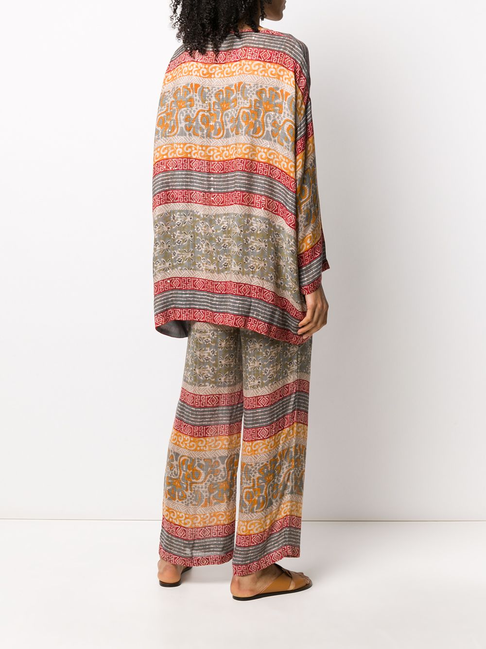 фото Mes demoiselles kanji tribal-print blouse