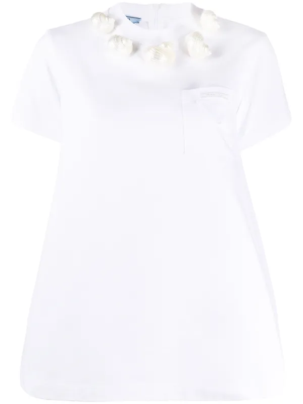prada white t shirt