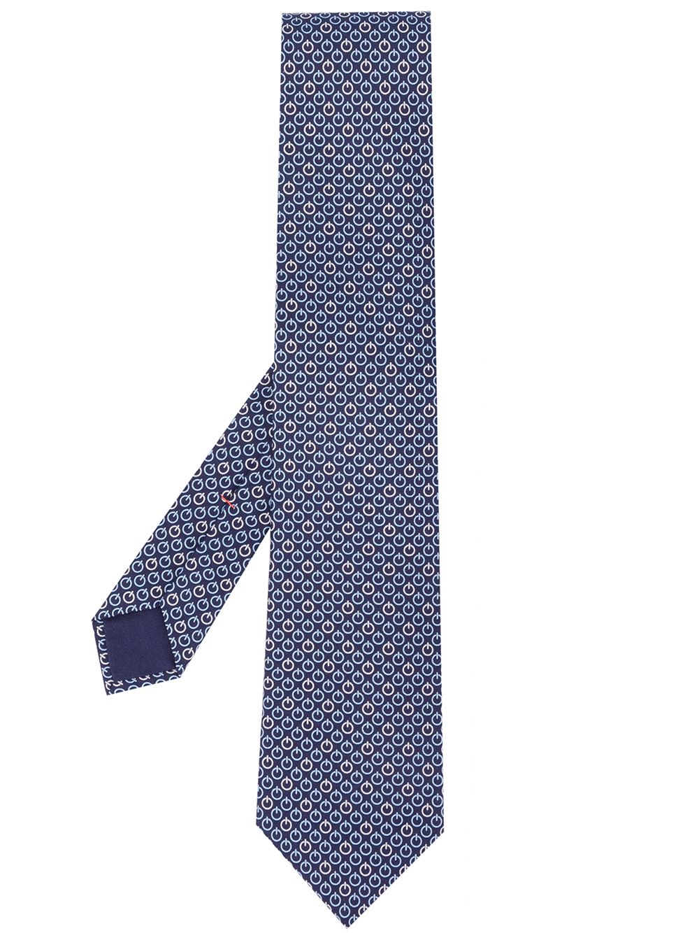 фото Hermès 2000 power button print tie