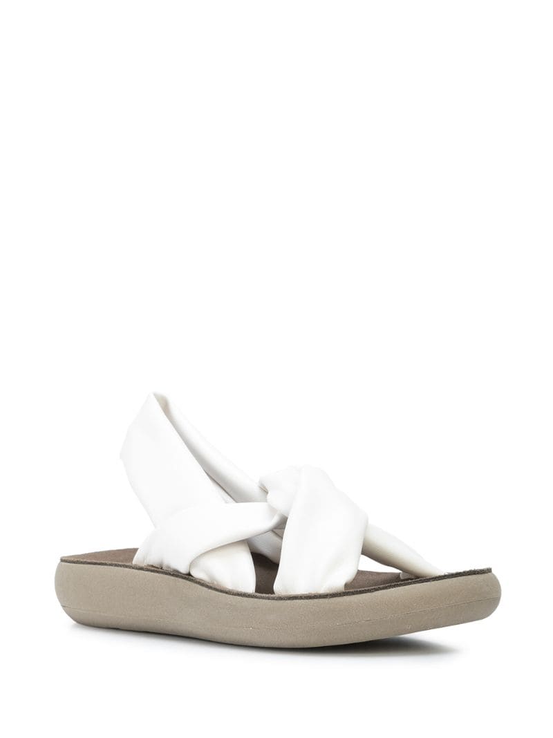 Shop Ancient Greek Sandals Meleti Flat Sandals In White