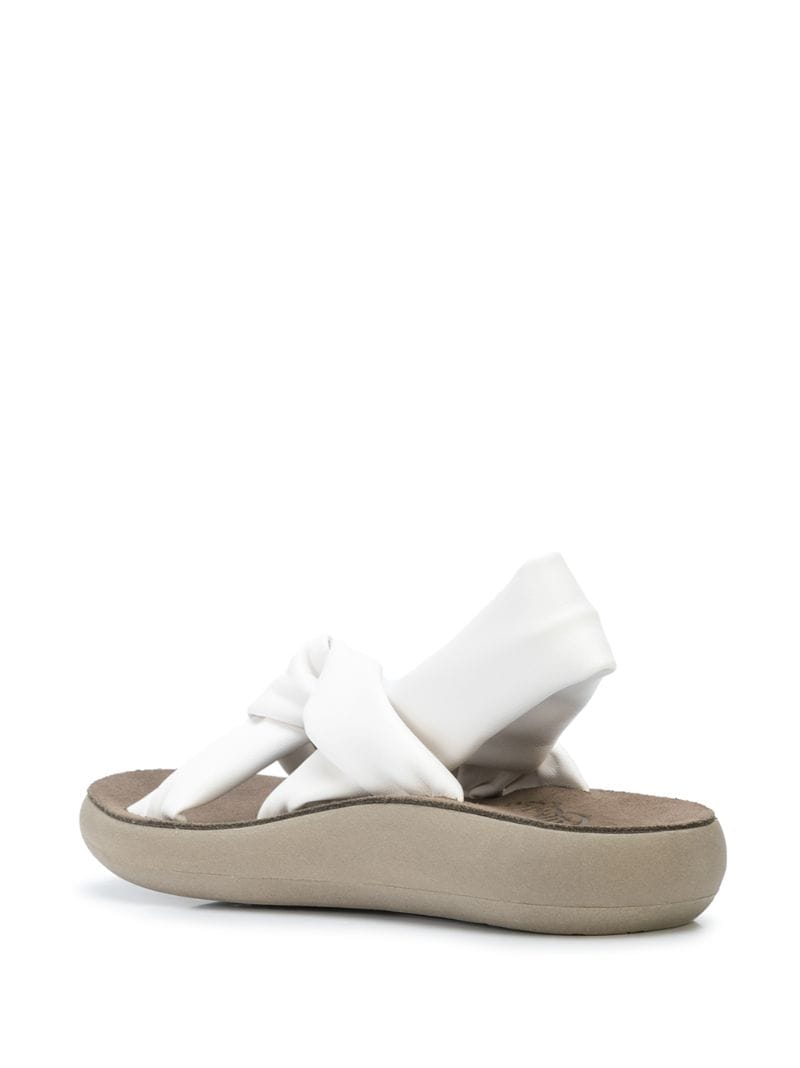 Shop Ancient Greek Sandals Meleti Flat Sandals In White