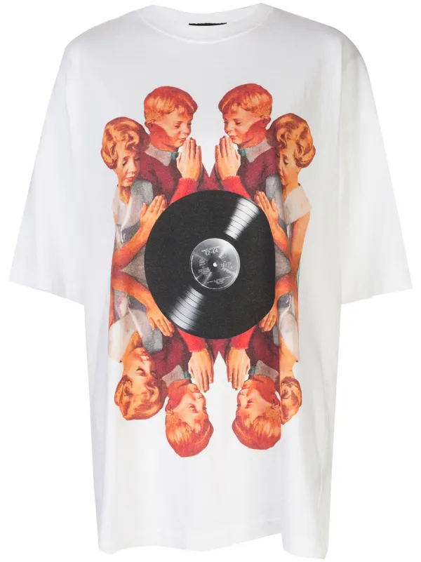 Undercover Oversized Record Print T Shirt Ss20 Farfetch Com