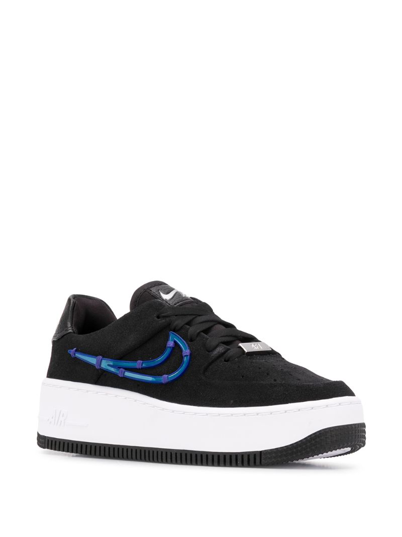 Shop Nike Air Force 1 Sage Low-top Sneakers In Black