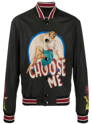 Dolce Gabbana Choose Me Bomber Jacket Farfetch