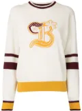 BAPY BY *A BATHING APE® colour-block embroidered jumper - White