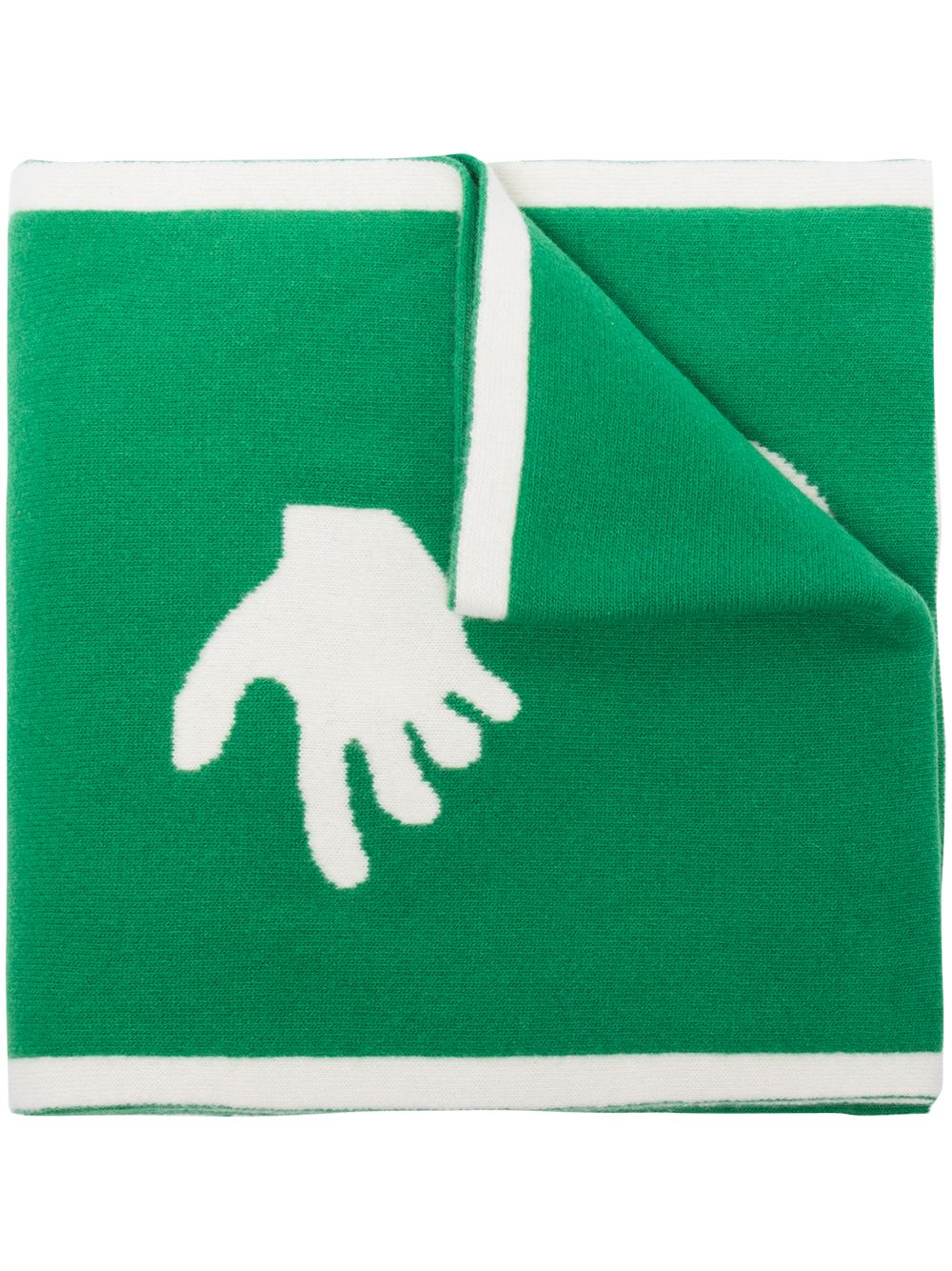 Off-White шарф с логотипом Зеленый OWMA017E20KNI0015501 15248008