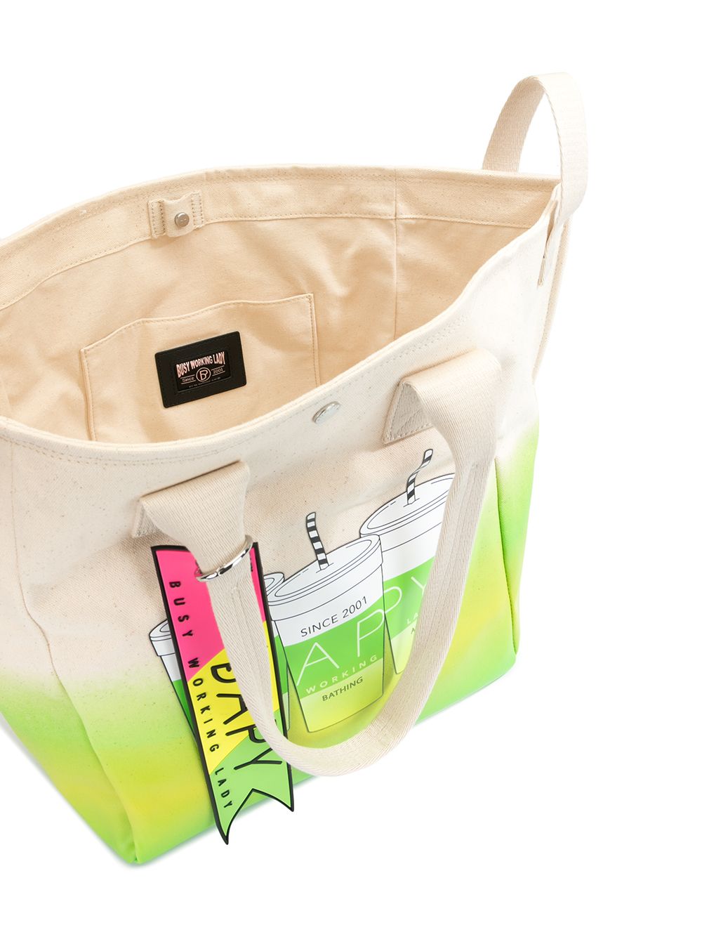 фото Bapy gradient dye shake shopper bag