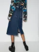 Y/Project wrap-waist denim midi skirt