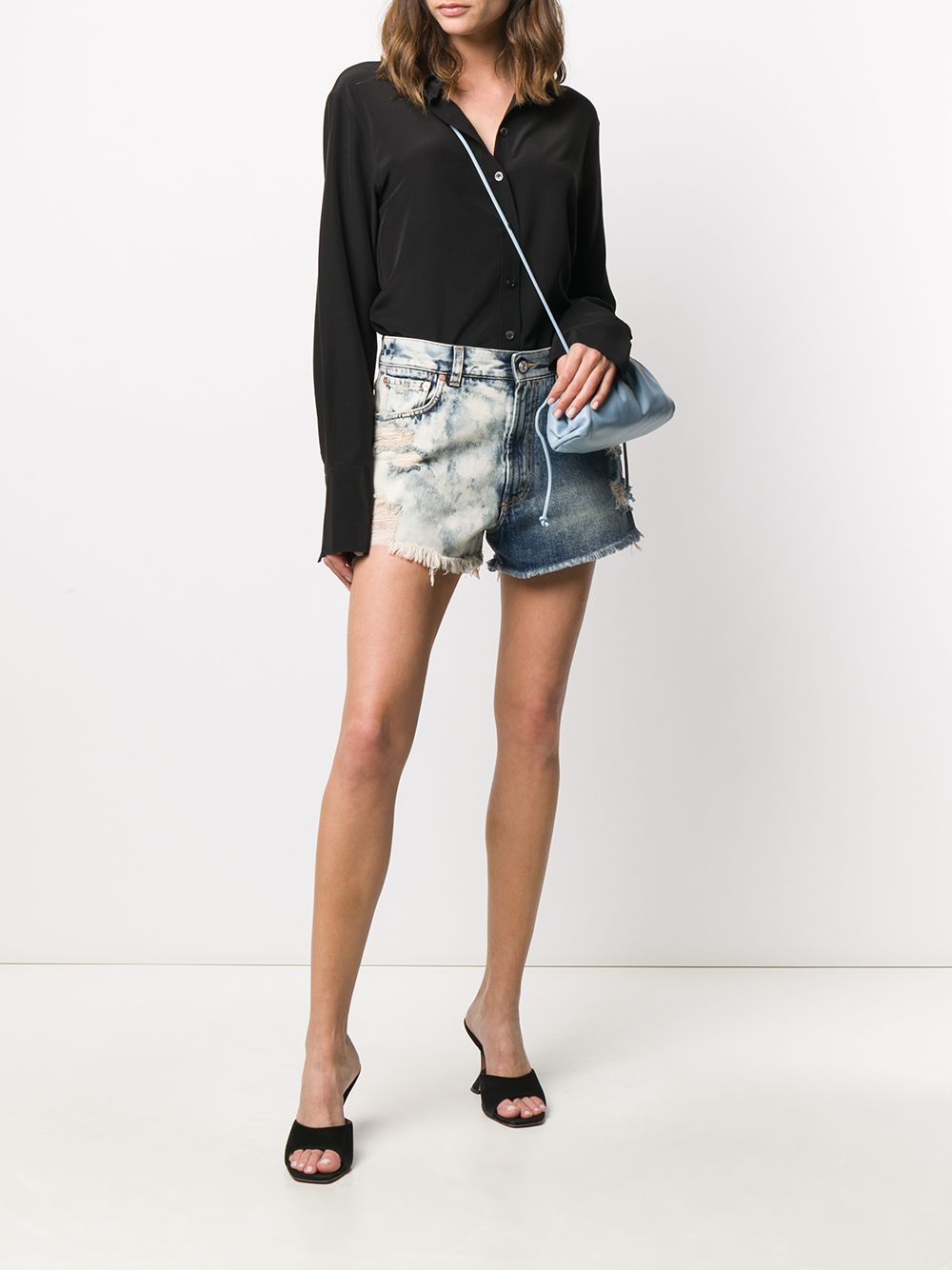 фото Givenchy джинсовые шорты с эффектом потертости