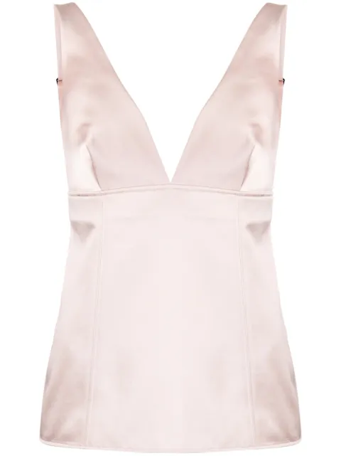 Givenchy V-neck satin top