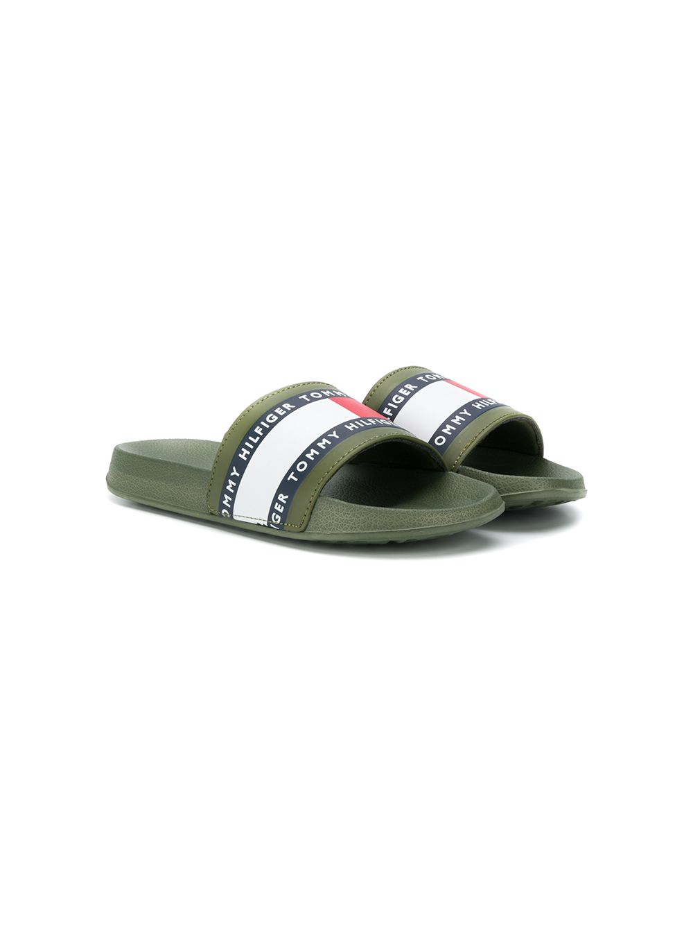 фото Tommy hilfiger junior slip-on logo slides