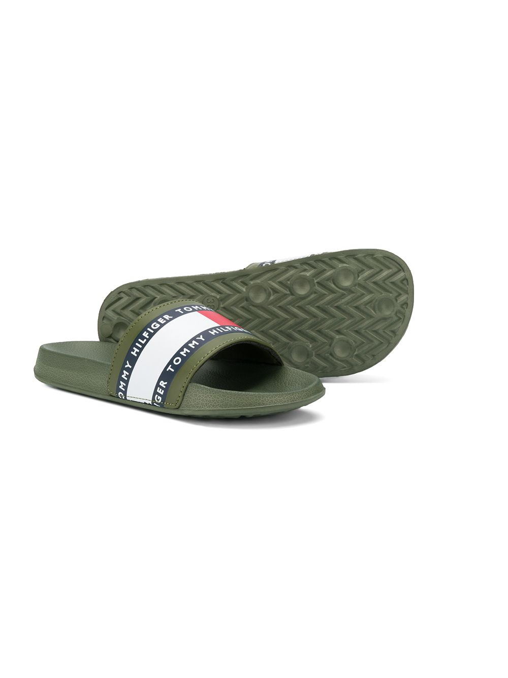 фото Tommy hilfiger junior slip-on logo slides