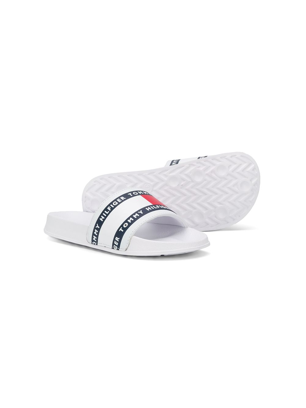 фото Tommy hilfiger junior шлепанцы с логотипом