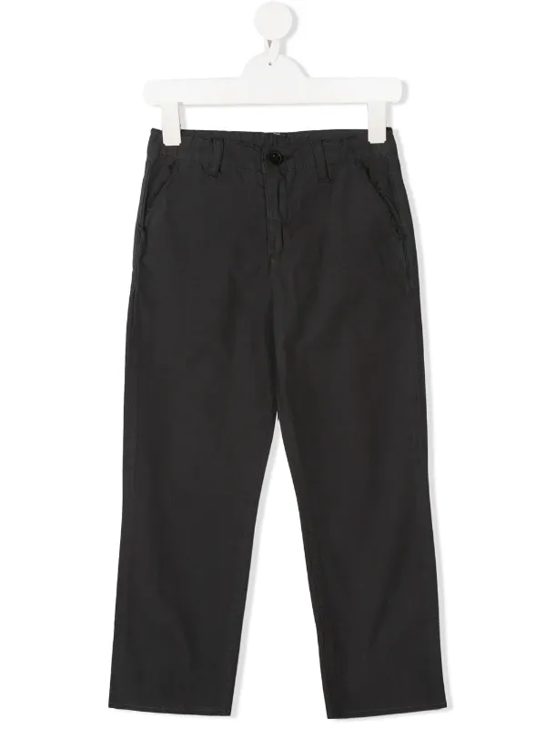 kids black chinos