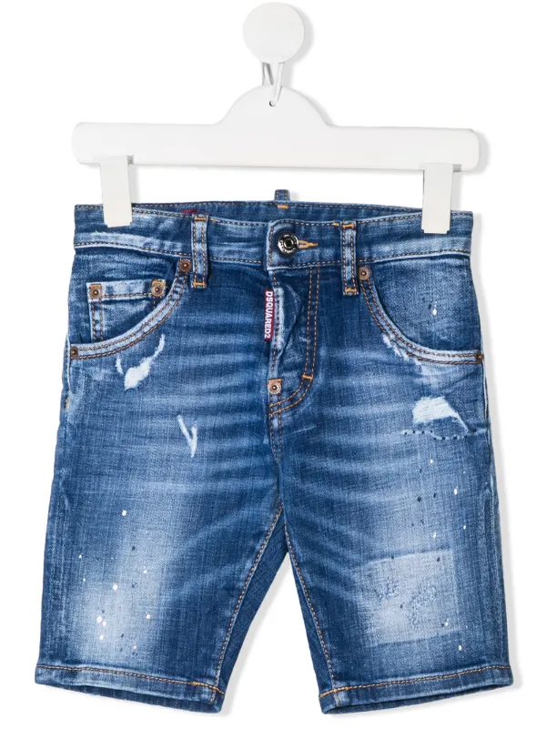 kids distressed shorts
