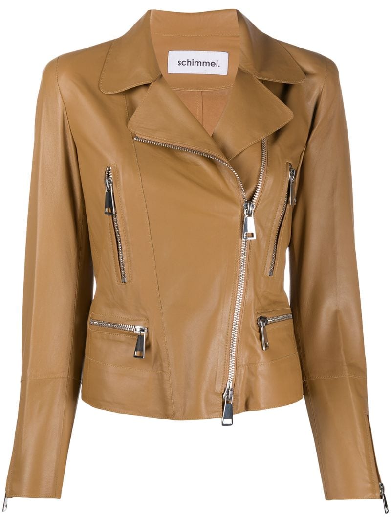 SYLVIE SCHIMMEL METRO GLOVE ZIPPED BIKER JACKET