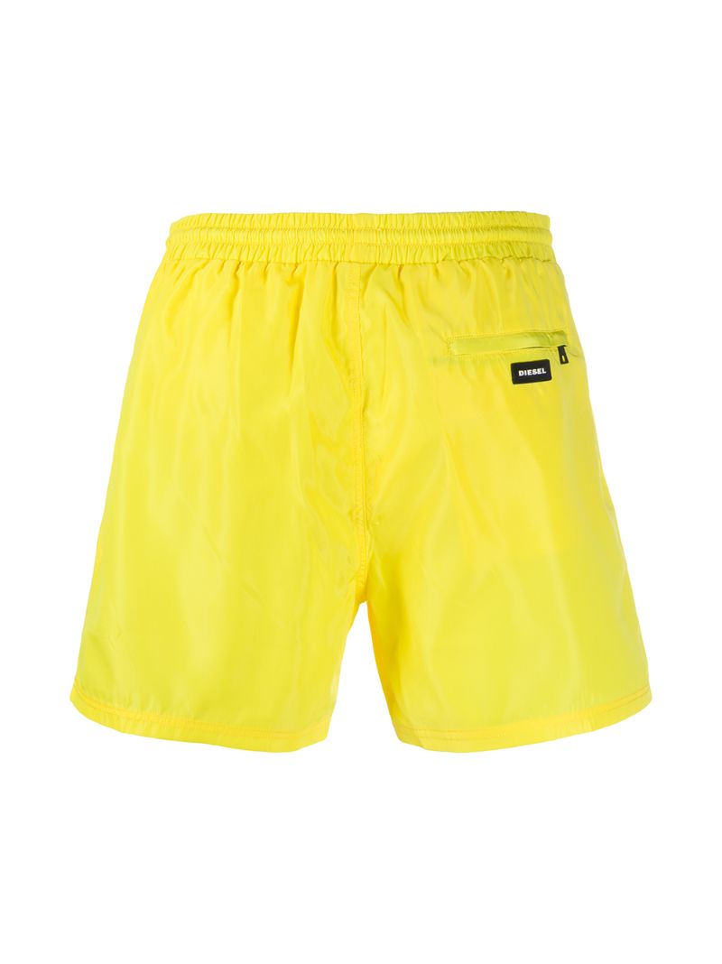 Shop Diesel Mohawk Logo Swim Shorts In Yellow