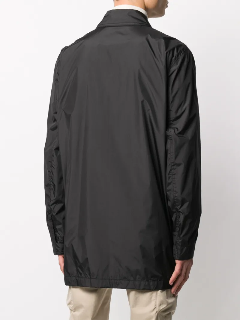 Woolrich Single Breasted Coat In Black
