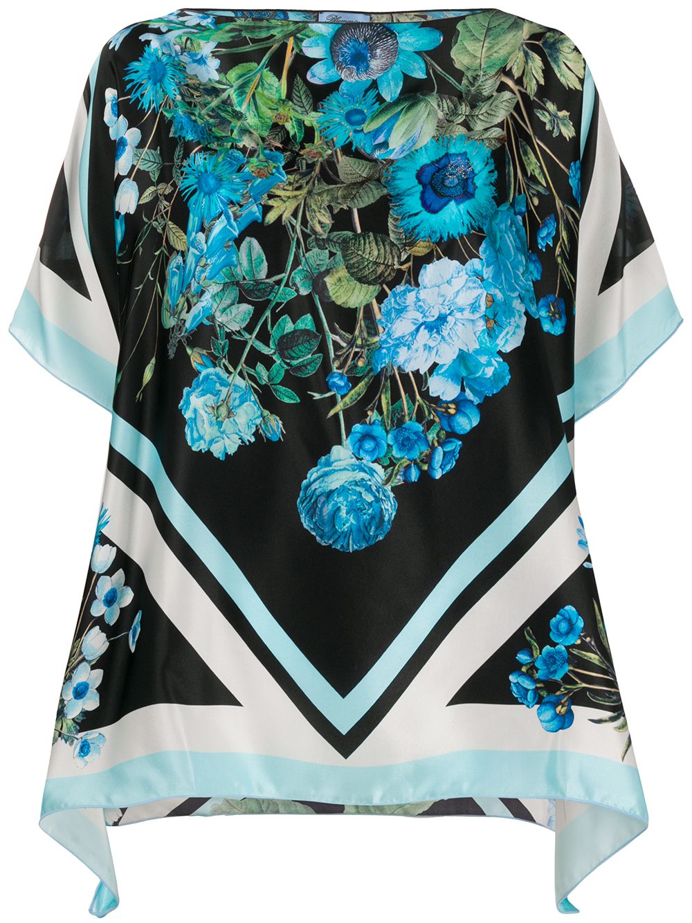 фото Blumarine floral print tunic blouse