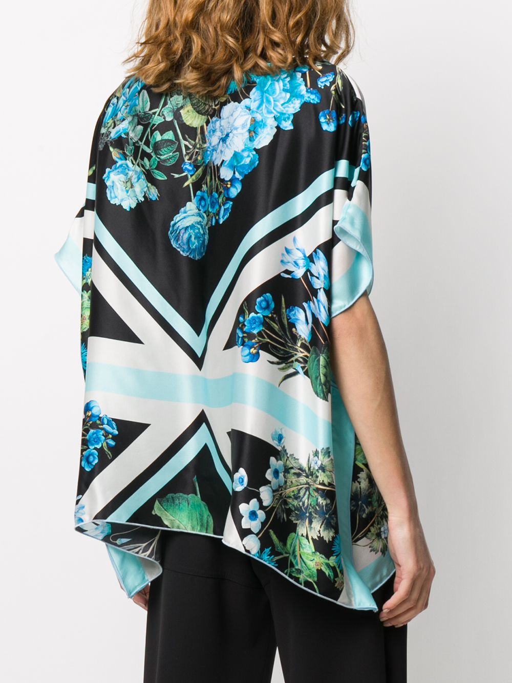 фото Blumarine floral print tunic blouse