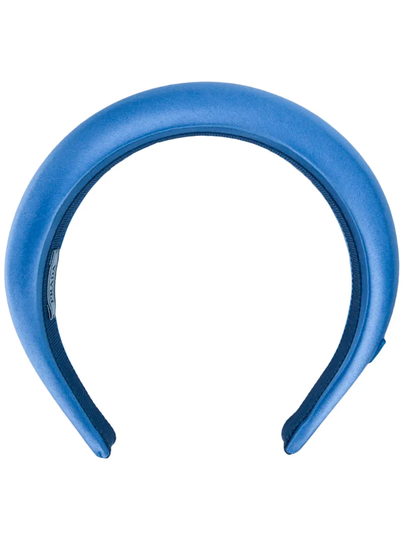 Prada Padded Slip-on Headband In Blue