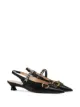 Image 2 of Gucci horsebit-detail slingback pumps